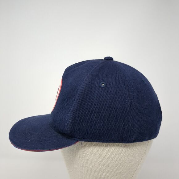 Captain America Snapback Hat Blue One Size Adjustable 6 Panel Marvel Avengers - Picture 3 of 9